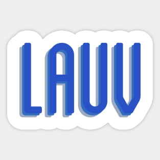 Lauv Blue Echo Sticker